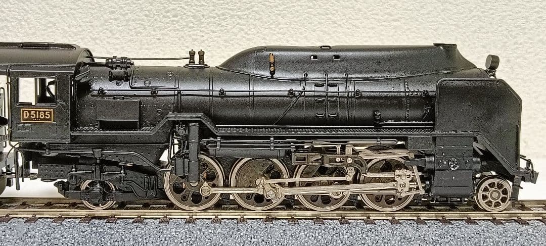 HOゲージ カツミ D51半流蒸気機関車、カンモーター、メンテナンス済