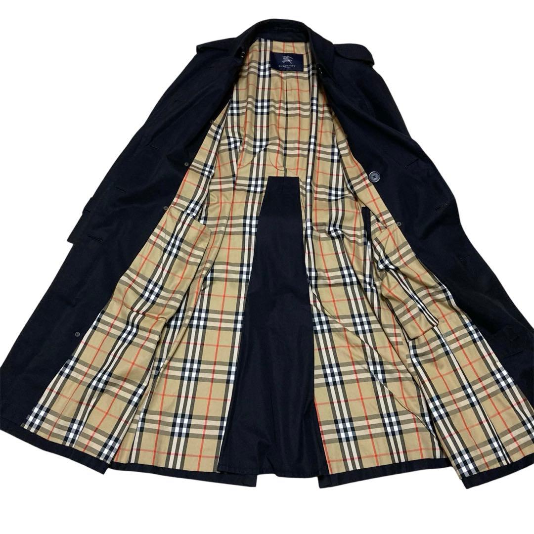 美品✨バーバリーロンドン ロング丈 トレンチコート ノバチェック