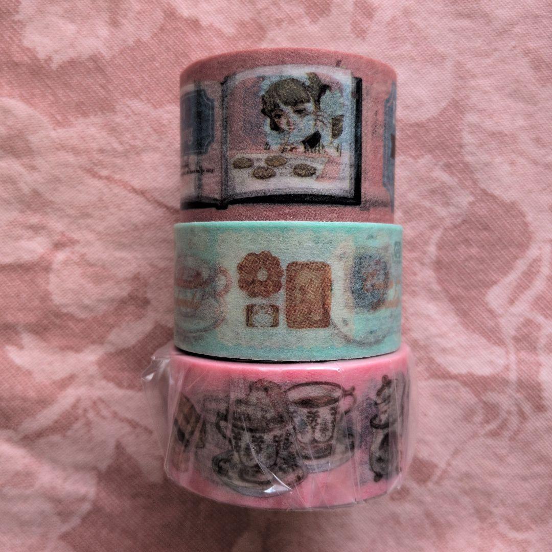 新品＆中古 okappalover マスキングテープ 3個 作家 オカッパラバー