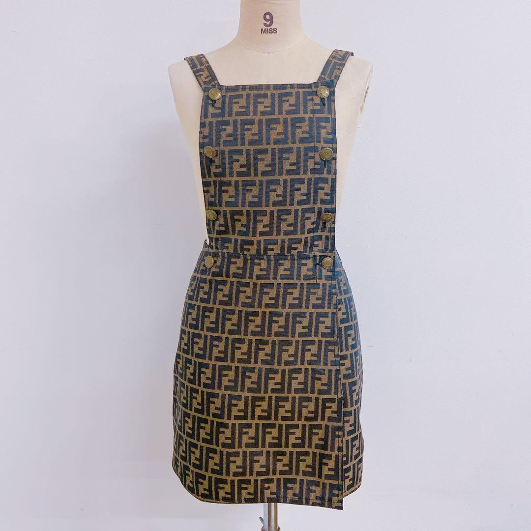 6FM108 FENDI フェンディ オーバーオール ズッカ柄 サロペット フェンディ FENDI 靴 ローファー オーロックローファー ズッカ柄 FF