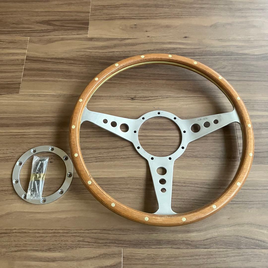 モトリタ moto-lita ウッドステアリング ハンドル 旧車 ミニ - メルカリ