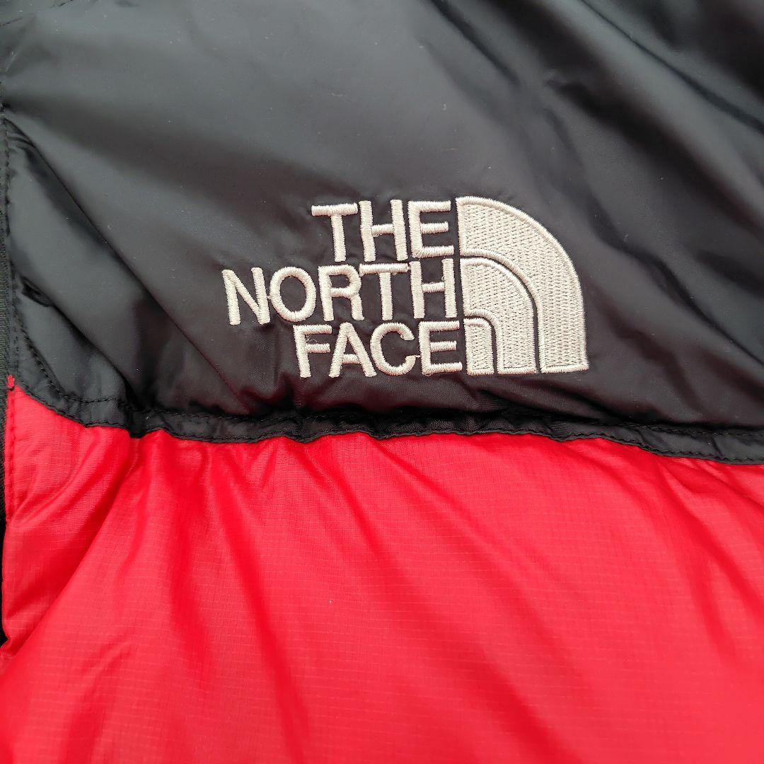 ザノースフェイス ダウンジャケット 黒×赤 Lサイズ メンズ - メルカリ