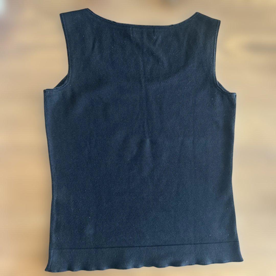 BURBERRY BLUE LABEL ブラックタンクトップ 38 - メルカリ