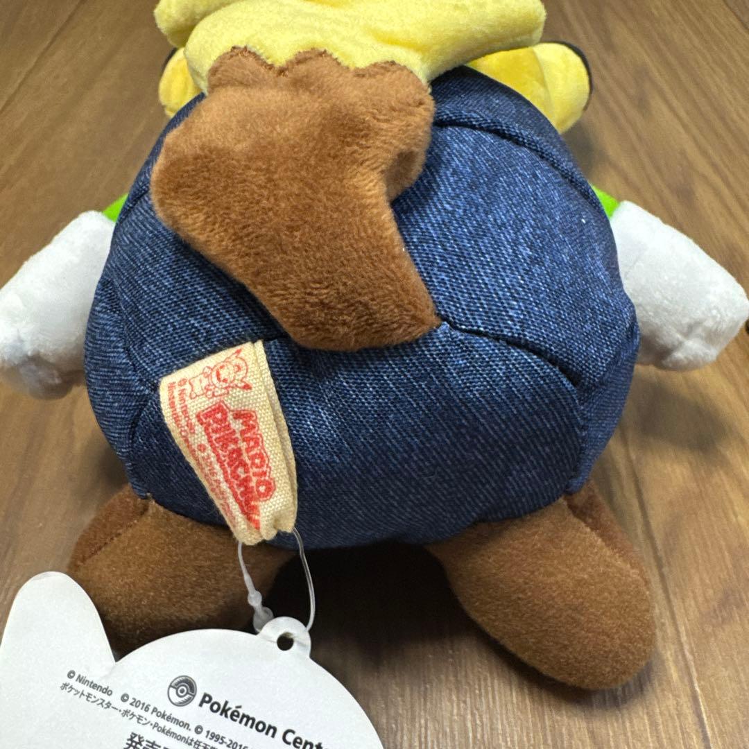 マリオ風ピカチュウぬいぐるみ 約30cm 髭が取れてます - メルカリ