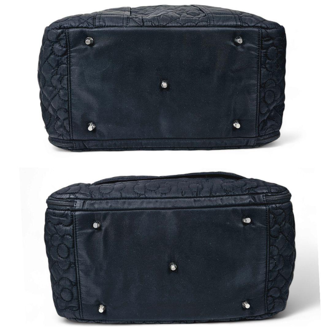 マリークワント ボストンバッグ デイジーキルト 黒 キャリーオン 旅行