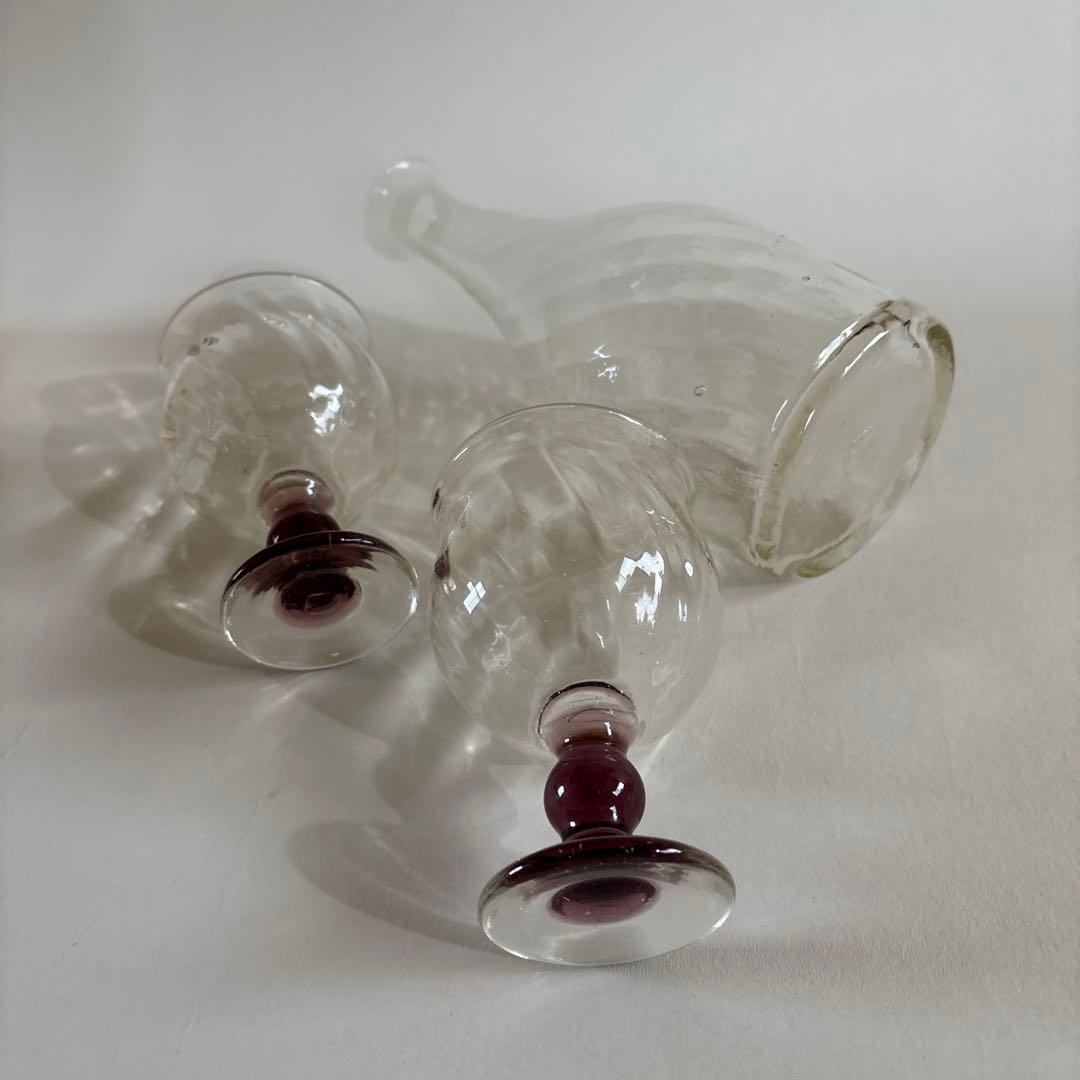 倉敷ガラス 小谷真三 ワイングラス デキャンタ 共箱 民藝 - メルカリ