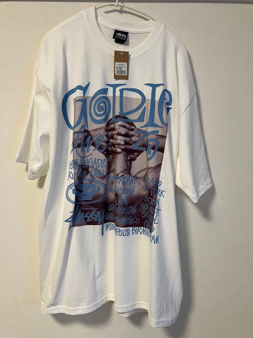 STUSSY GOLDIE LIVE 26 TEE Lサイズ ホワイト s-l1200.jpg