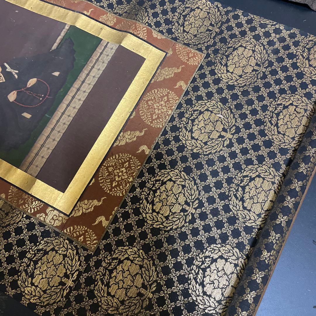 江戸時代 絹本 行信遠慶宿録 掛け軸2個