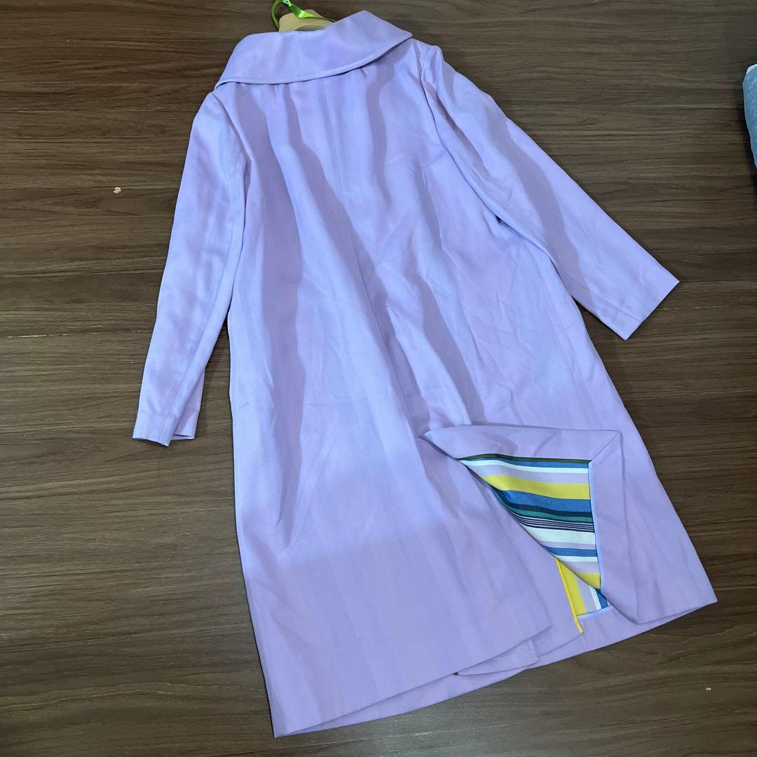 美品✨ ポールスミス コート ノーカラー 2way 44L 紫