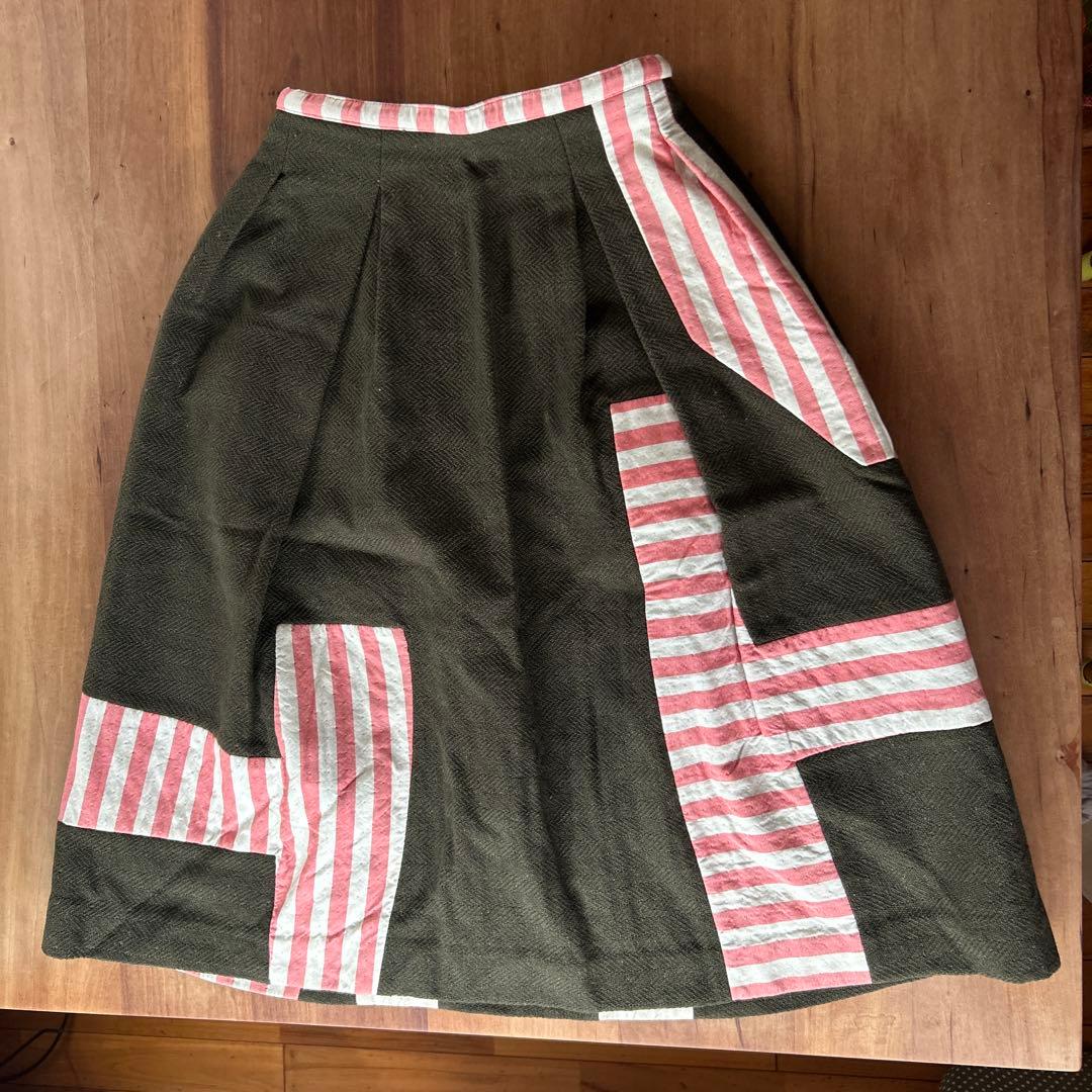 ミナペルフォネンフレアスカート オリーブグリーン Ehre style（エーレスタイル） スカート ロングスカート ロング A