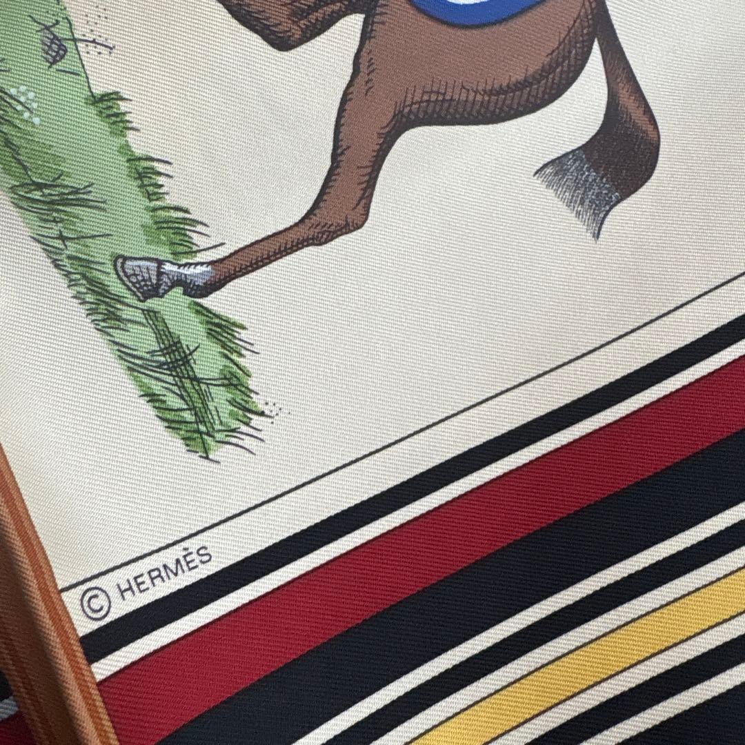18時まで【新品】エルメス　スカーフ　カレ 90 《馬着》　 定価88,000円