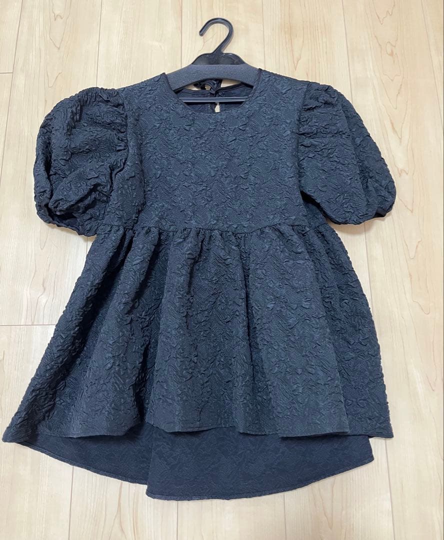 ブルレア Blueleaジャガード ブラウス ブラック Amazon.co.jp: タグ付き bluelea ブルレア ジャガード ブラウス