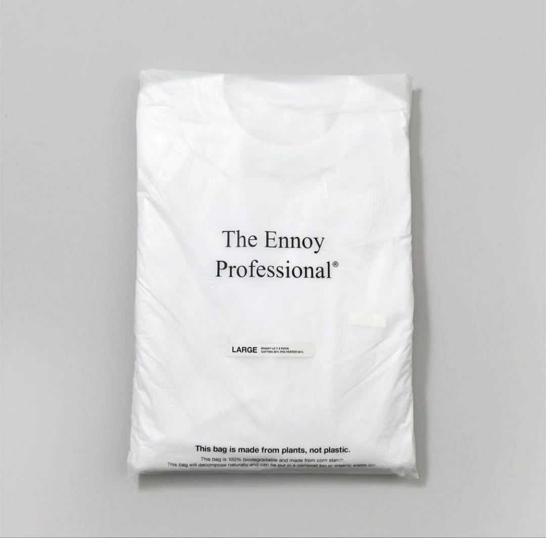 ennoy 長袖T-Shirts \"M\" 裾ロゴ