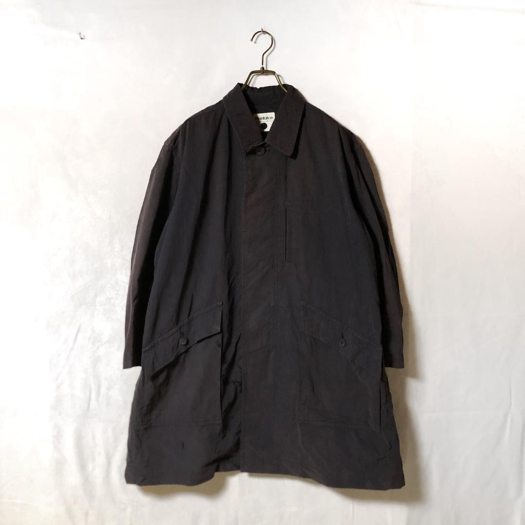 90年代 Plantation イッセイミヤケ期 ステンカラーコート イカコート