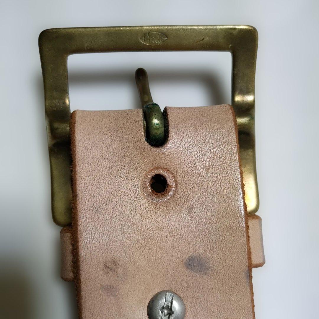 ザリアルマッコイズ McCOY'S ギャリソンベルト ベージュ 34 難有り