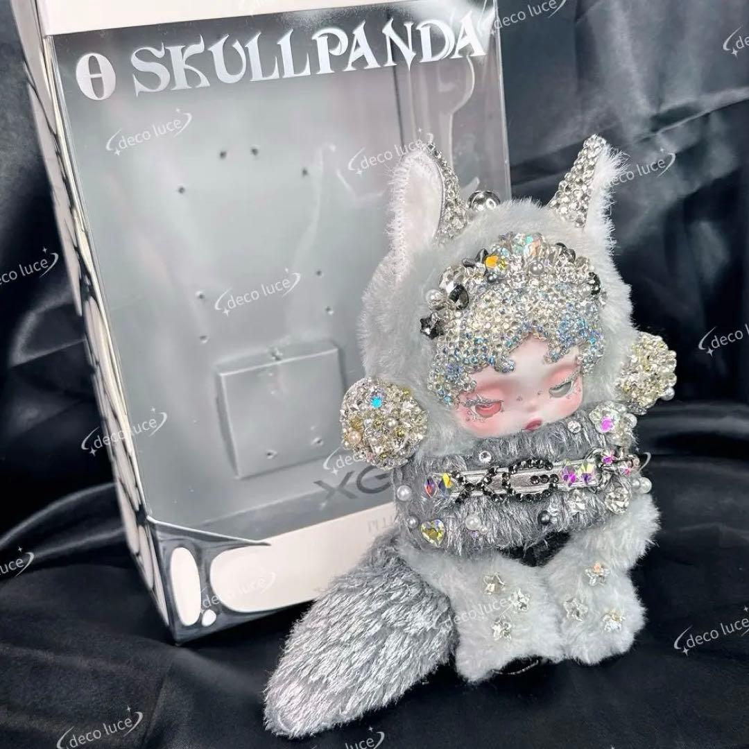 SKULLPANDA XG ぬいぐるみペンダント スカルパンダ スワロフスキー