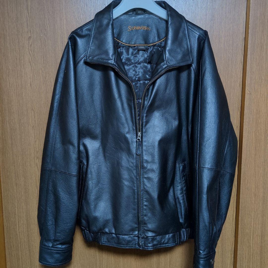 ST.John's Bay セントジョンズベイ レザージャケット 黒 - メルカリ