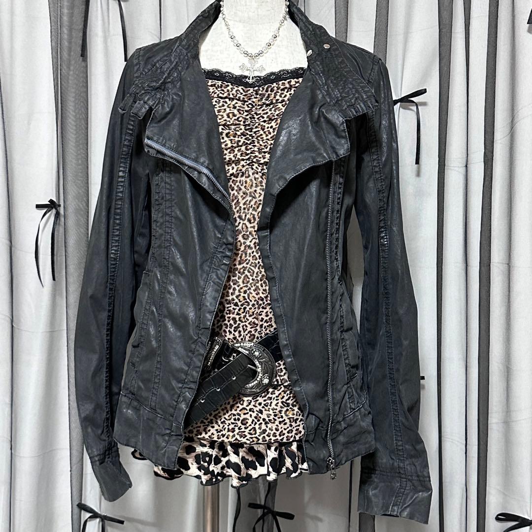 平成ギャル y2k ライダース風ジャケット アウター お兄系 フェアリー