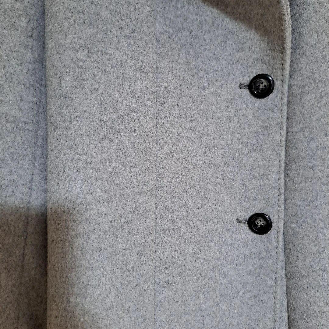 23区 サイズ38 ライトグレー 羊毛アンゴラ混合コート - メルカリ