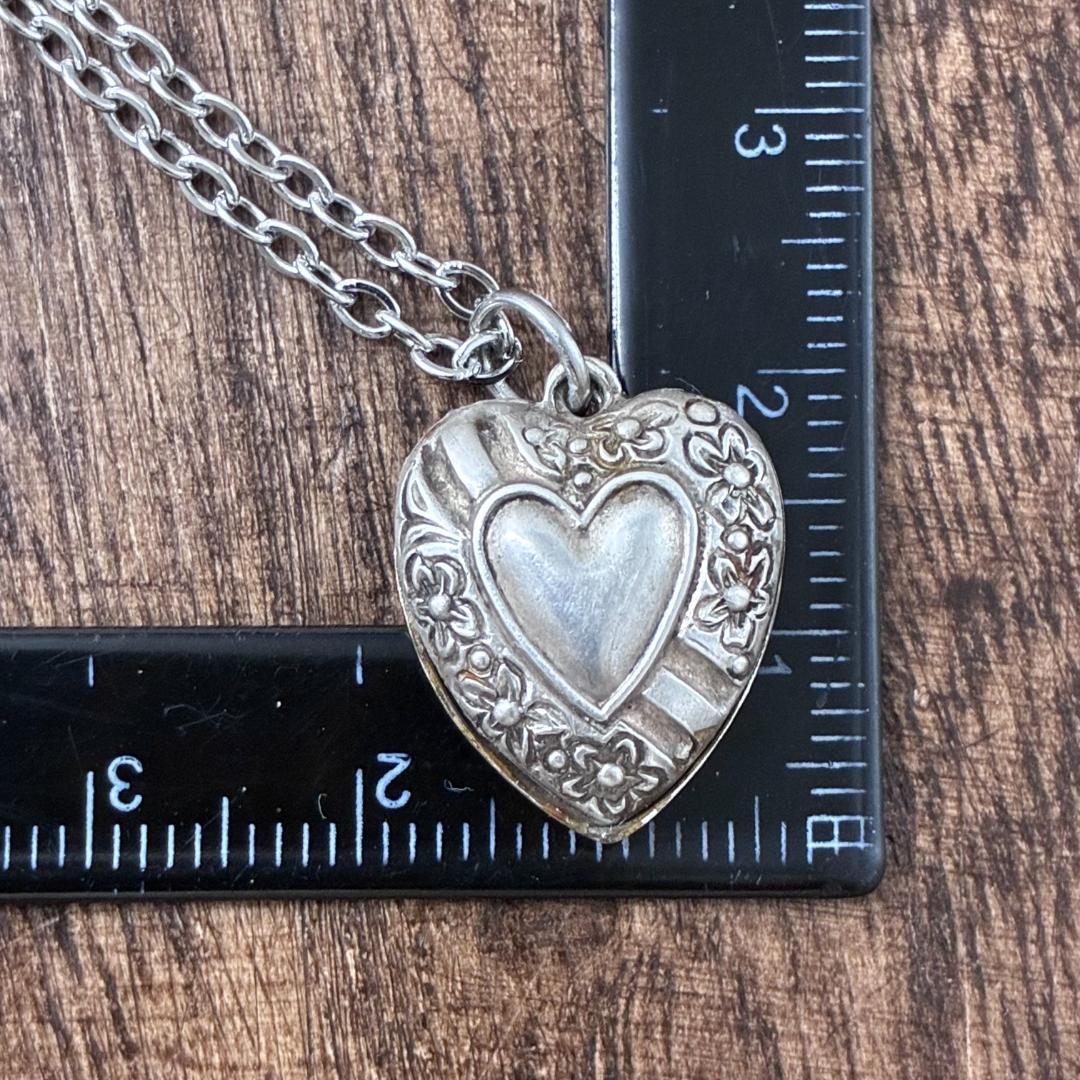 スウィートハートジュエリー ハート 花 シルバー ヴィンテージ