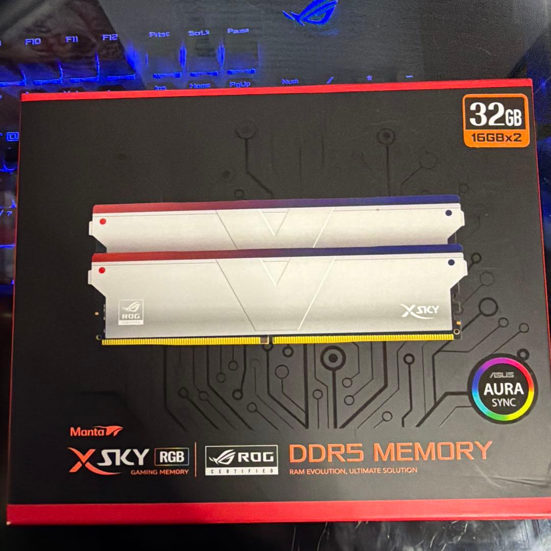 残り1箱　DDR5 メモリー　2枚16✖︎2 32GB 開封のみ Amazon.co.jp: DDR5 32GB (16GBx2) 4800MHz ノートPC用メモリ (PC5
