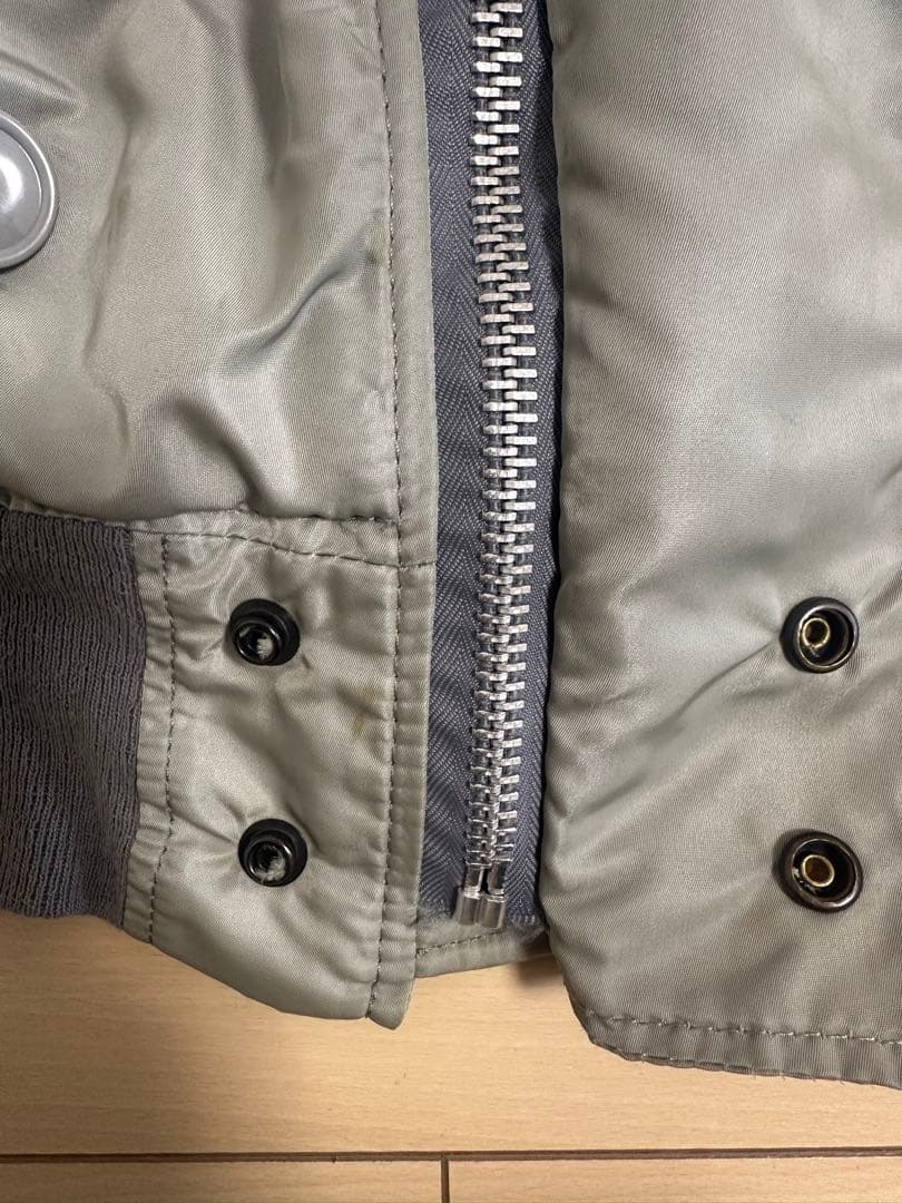 riku様 80s ALPHA N-2B USA製 シルバー L - メルカリ