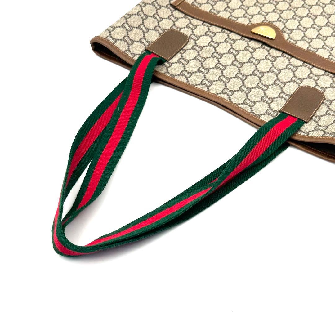《極美品》GUCCI GGプラス シェリーライン トートバッグ ポーチ付 A4