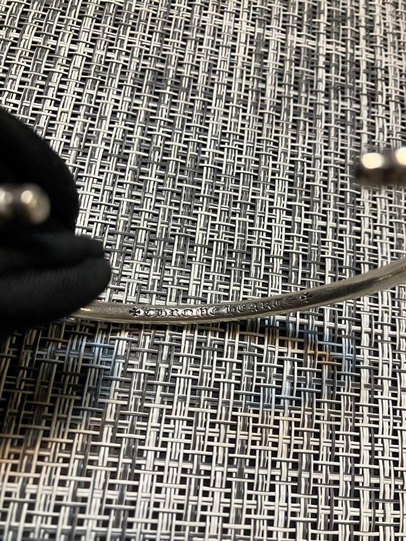 美品 クロムハーツ ダブル ドッグスキニー バングル ブレスレット 2006