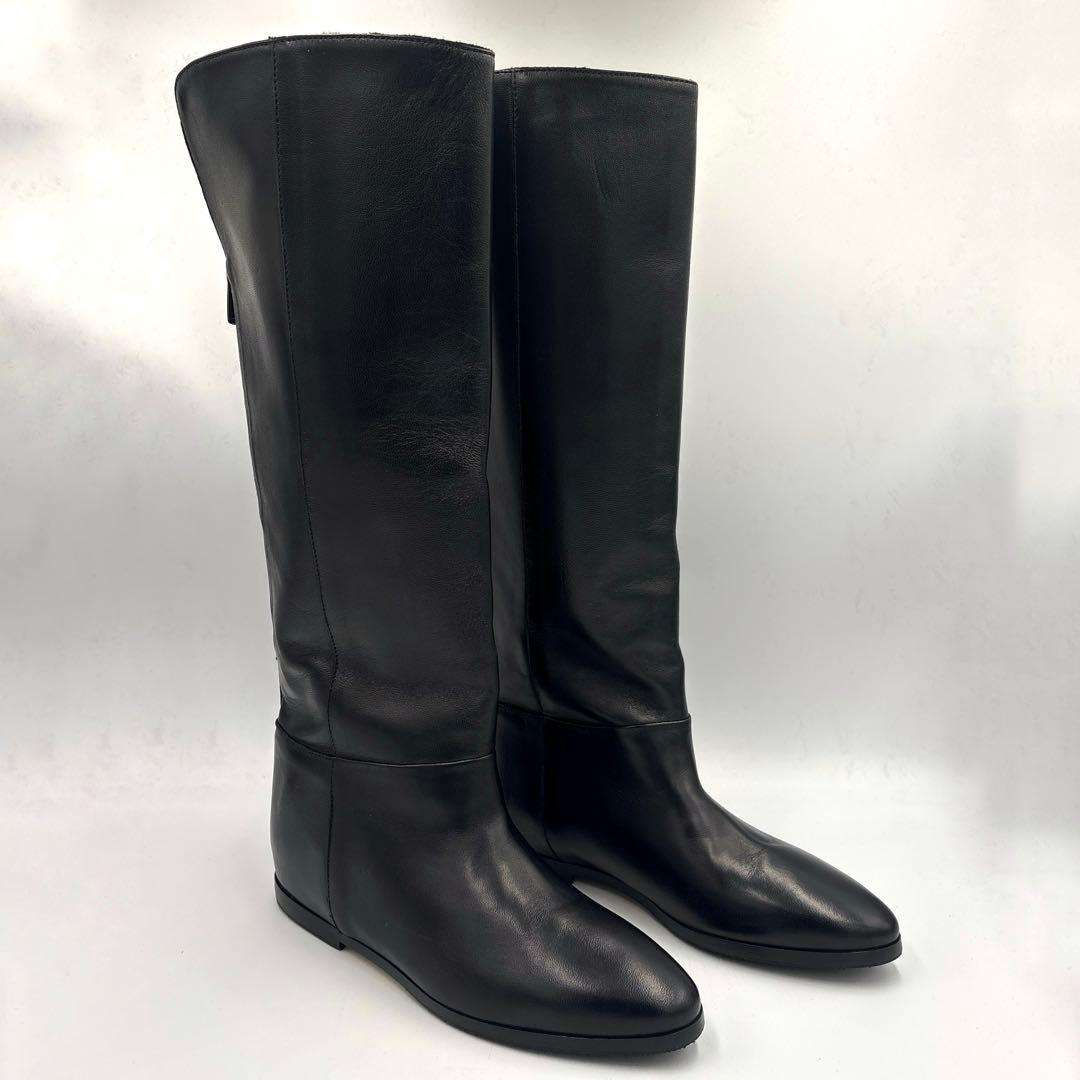 ✨美品✨コルソローマノーヴェ ロングブーツ【38】ブラック バックジップ コルソローマ ノーヴェ CORSO ROMA 9 バックジップロングブーツ