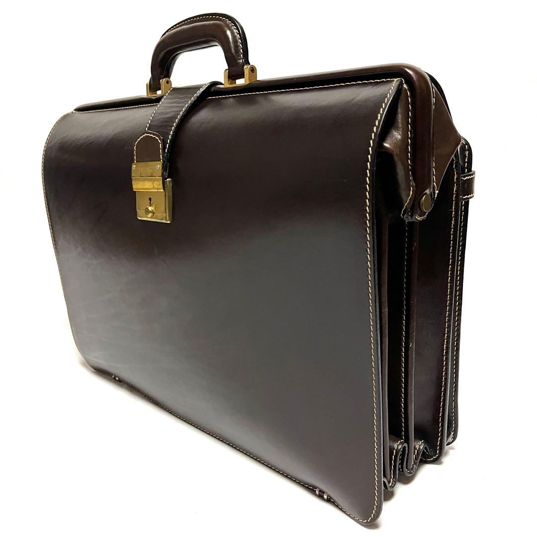 ★美品★DELLGA★定価18万円★ヴィンテージ★レザーダレスバッグ★イタリア製 栃木レザー 牛革 ダレスバッグ L | 株式会社 銀座タニザワ | Japan