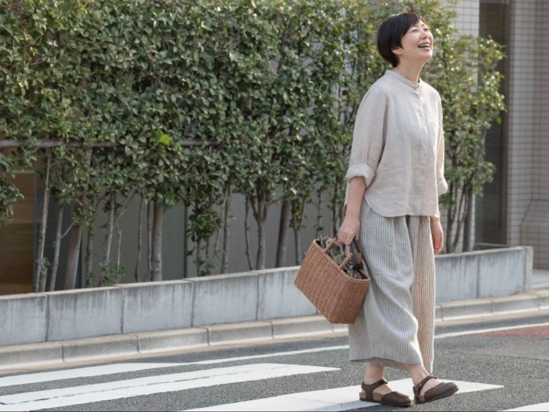 foglinenwork キナル 金子敦子さんコラボ ごきげんパンツ foglinenwork キナル 金子敦子さんコラボ ごきげんパンツ ブラック