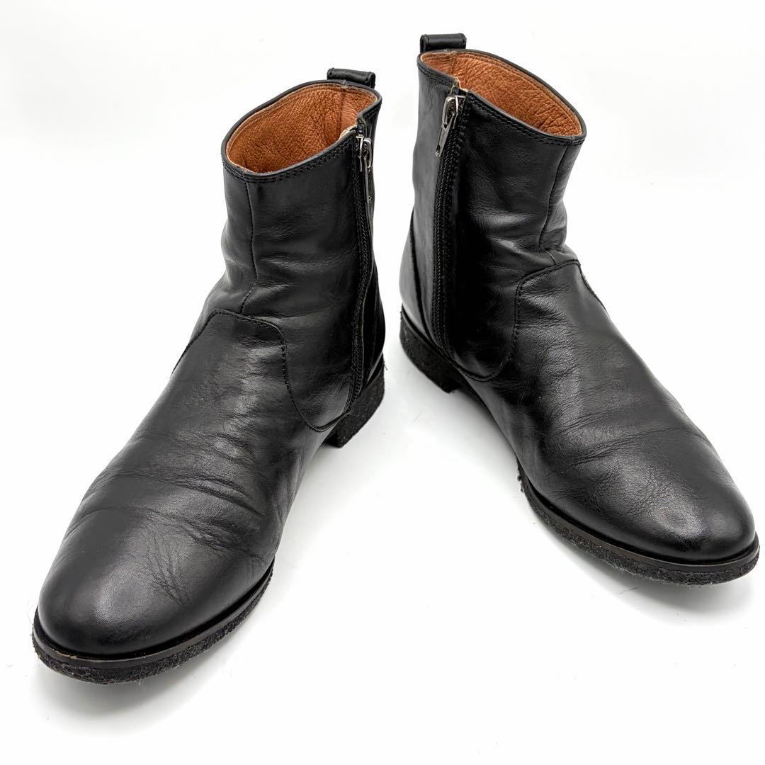 ささ様専用MARGARET HOWELL ショートブーツ サイドジップ レザー