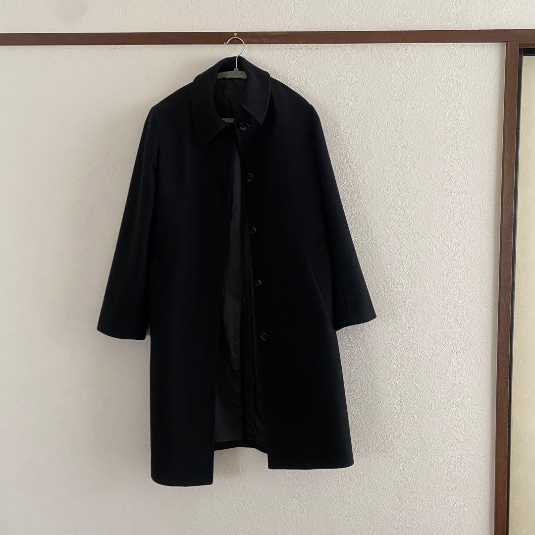 マーガレット　ハウエル　コート　黒　サイズ2 SHOWERPROOF WOOL COAT | MARGARET HOWELL（マーガレット・ハウエル
