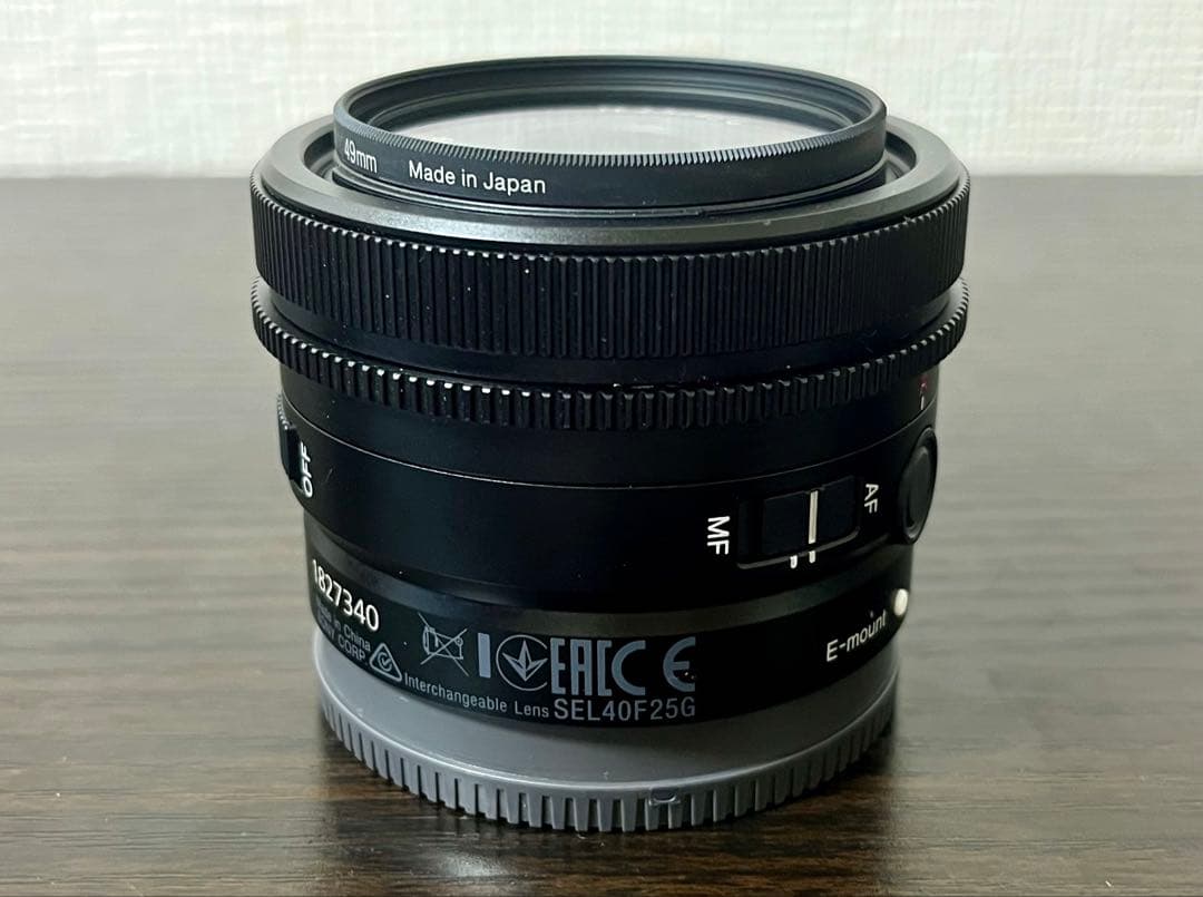 SONY FE 40mm F2.5G SEL40F25G レンズプロテクター付き