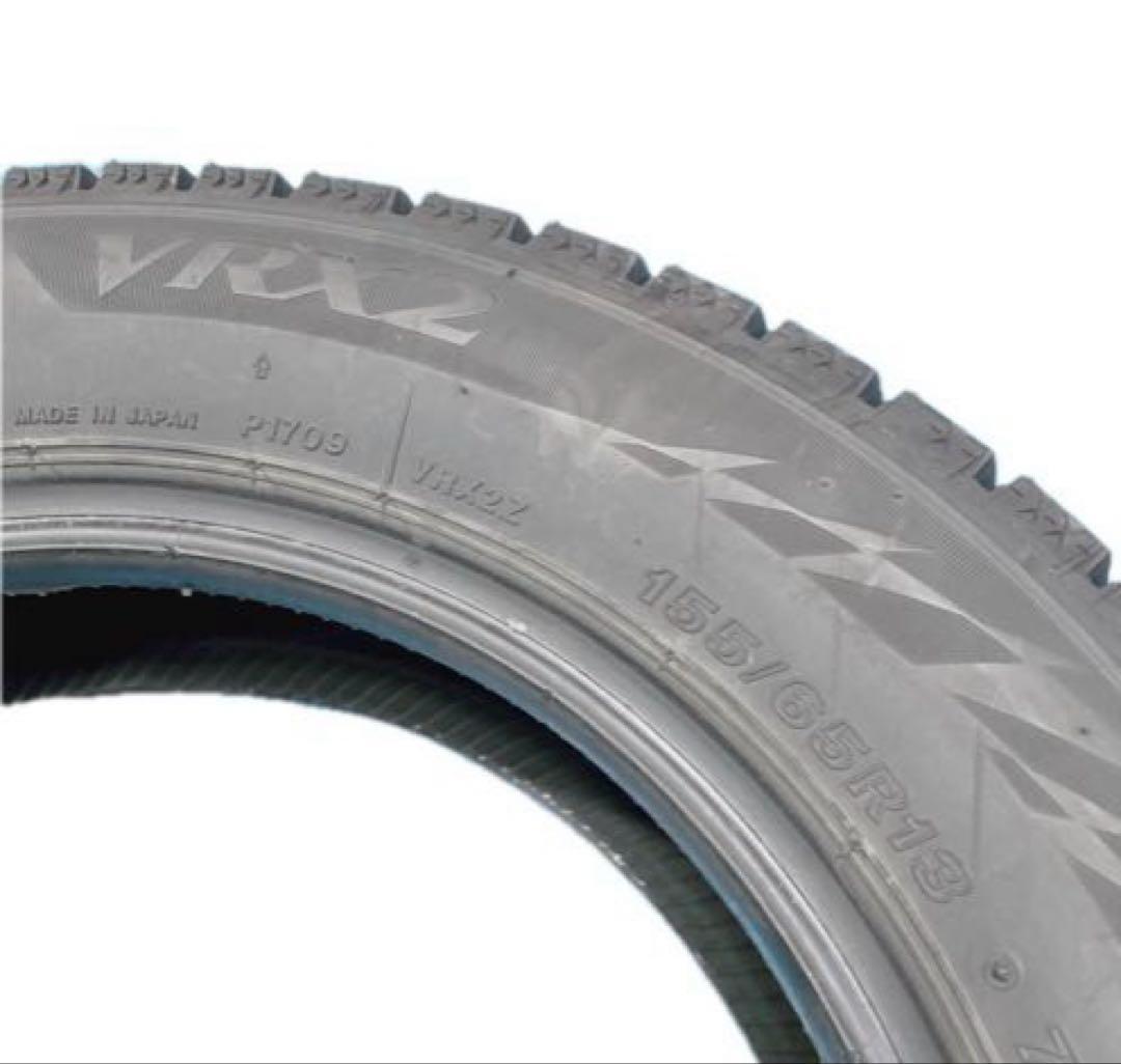 2024年 155/65R13 スタッドレス ブリヂストン VRX2 イボ付き - メルカリ
