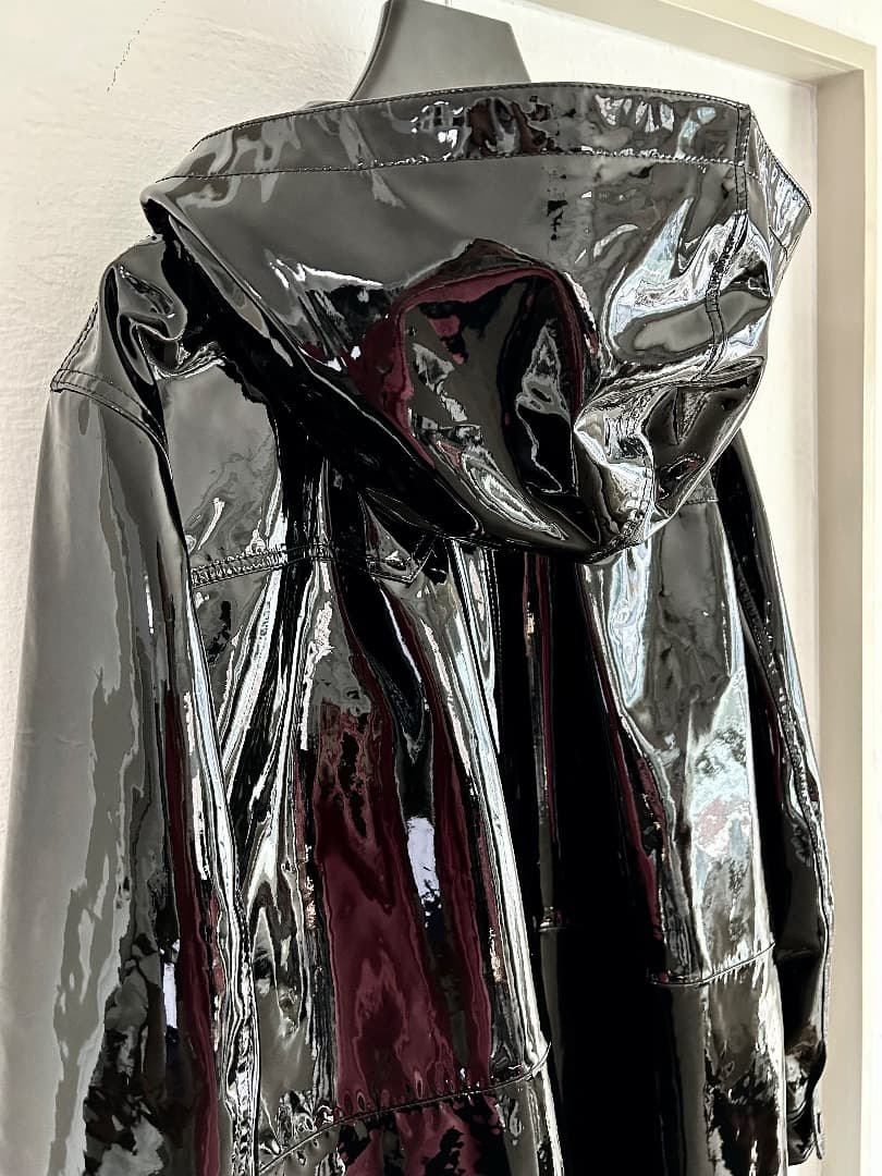 sensei様専用 CELINE 19SS エナメル ラムレザーモッズパーカー - メルカリ