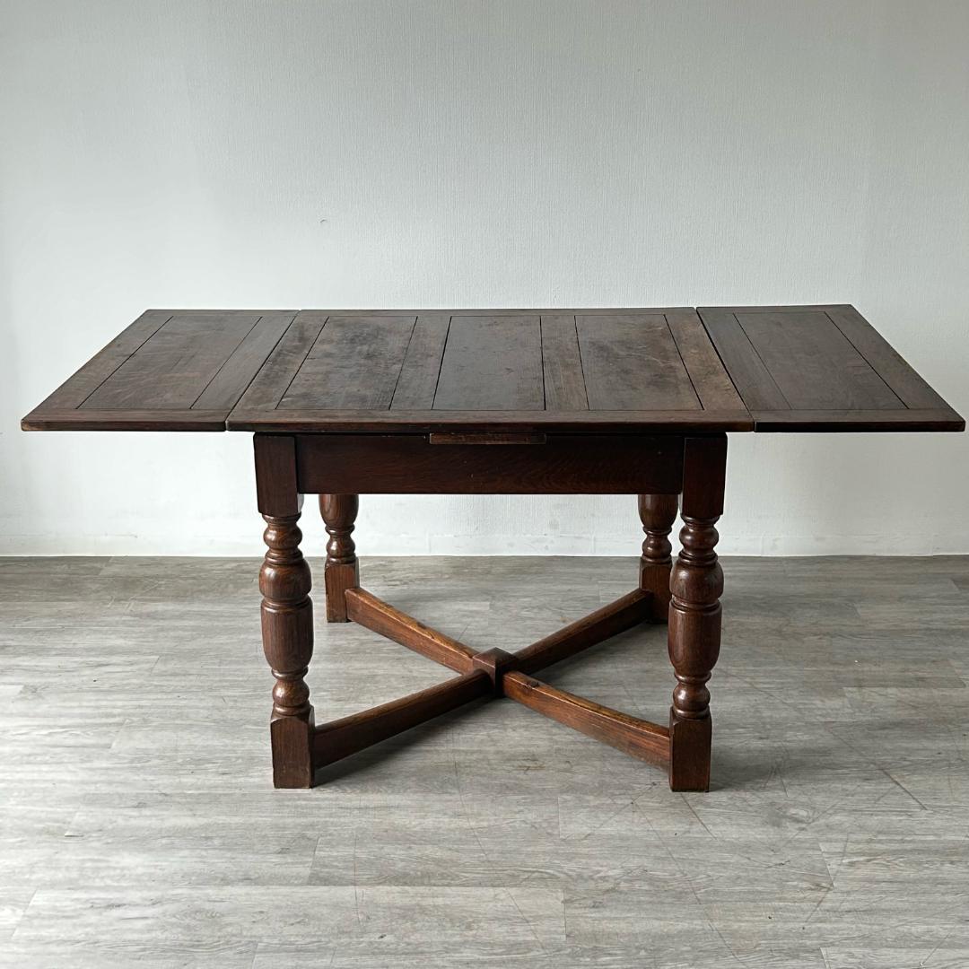最終値下げ】イギリス アンティーク家具 ドローリーフテーブル 拡張