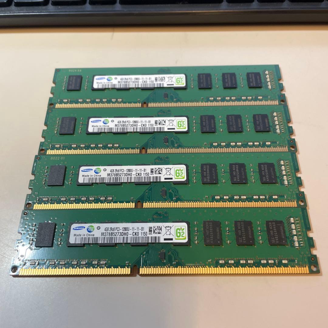 Samsung 4GB DDR3 メモリ 4枚セット - メルカリ