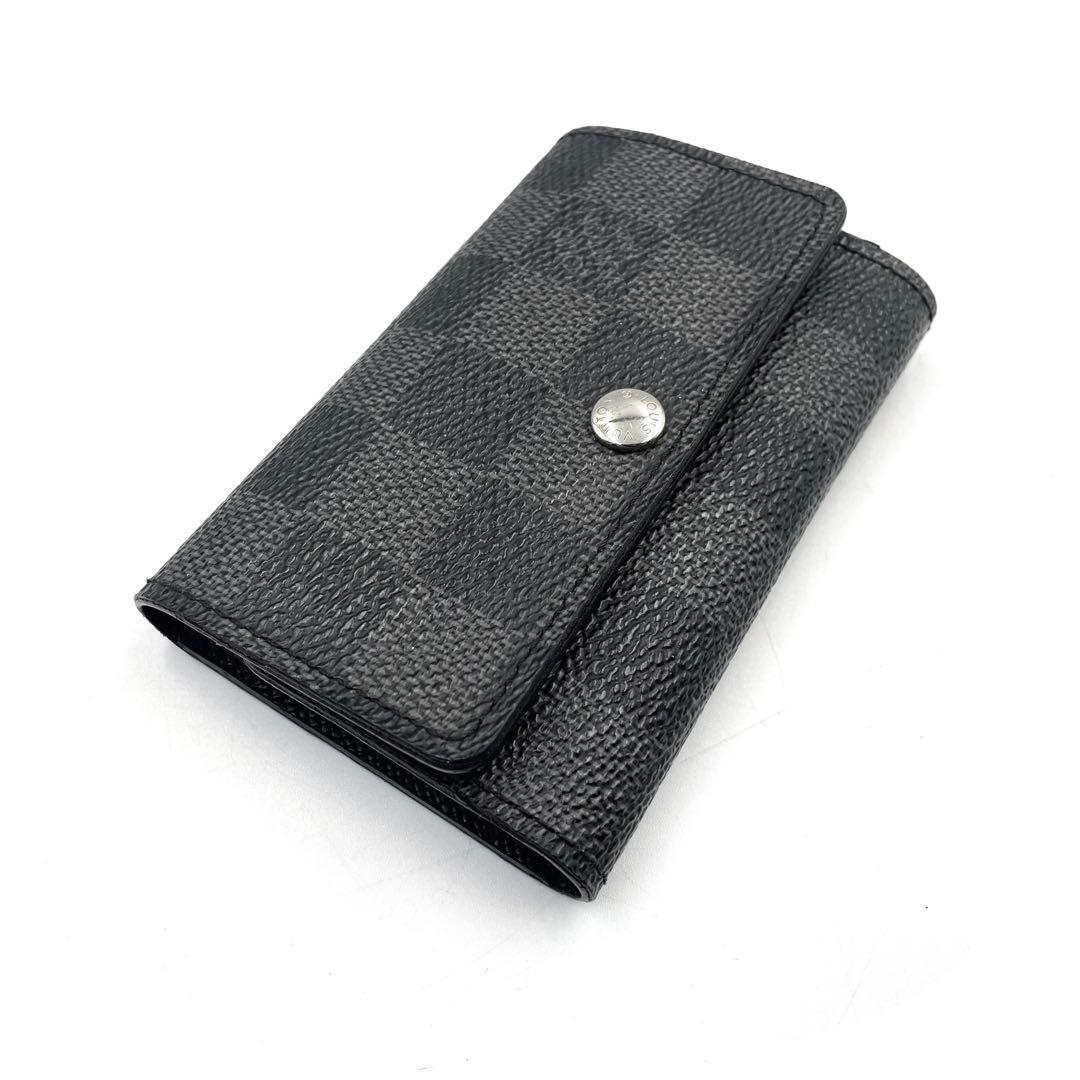 《超美品》 ルイヴィトン キーケース ダミエグラフィット ミュルティクレ 6連