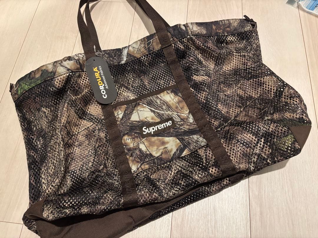 レア】シュプリーム メッシュ トート カモフラ リアルツリー25SS