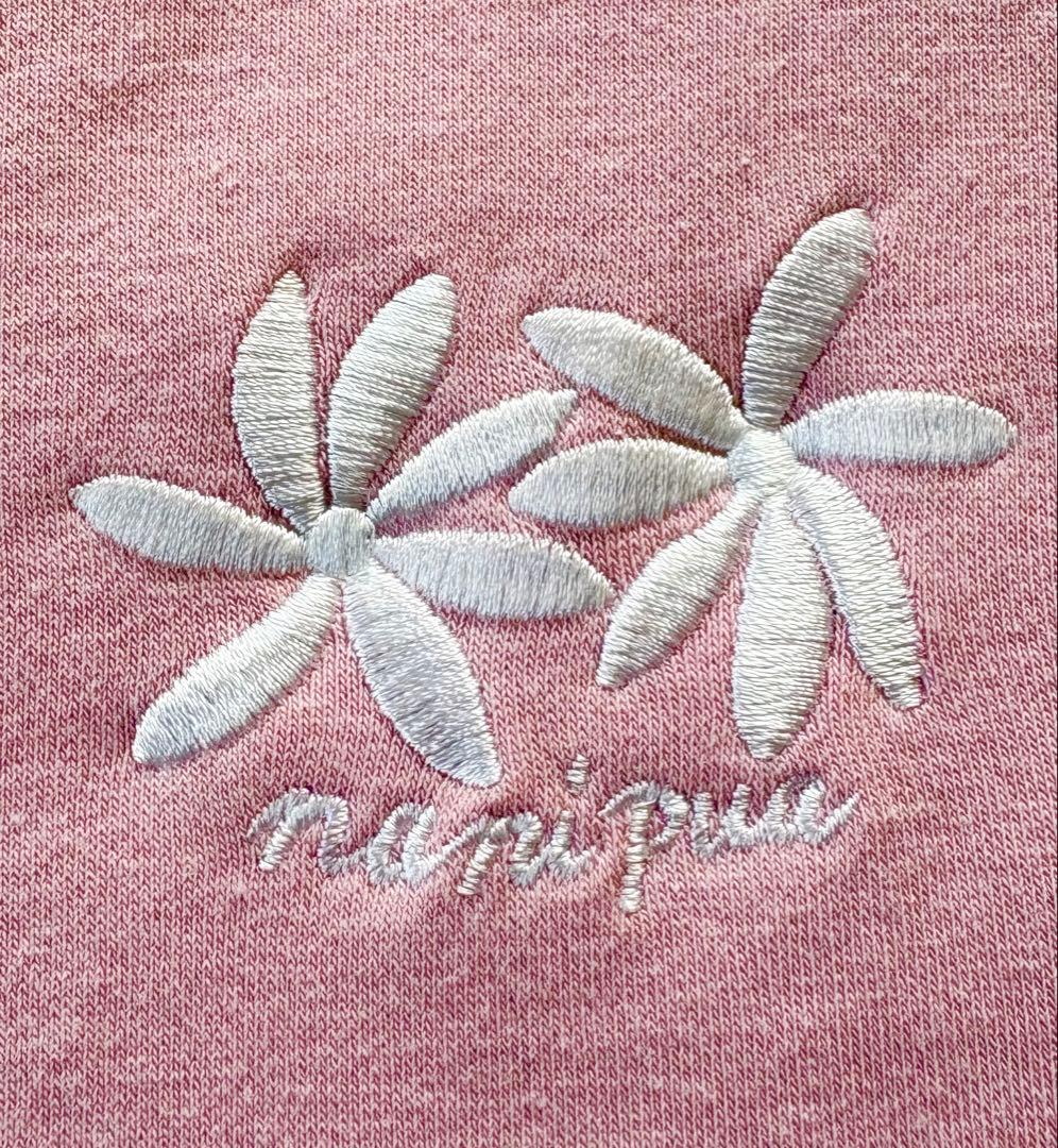 フラダンス ナニプアnani pua ティアレ刺繍 ジップアップ ピンク M