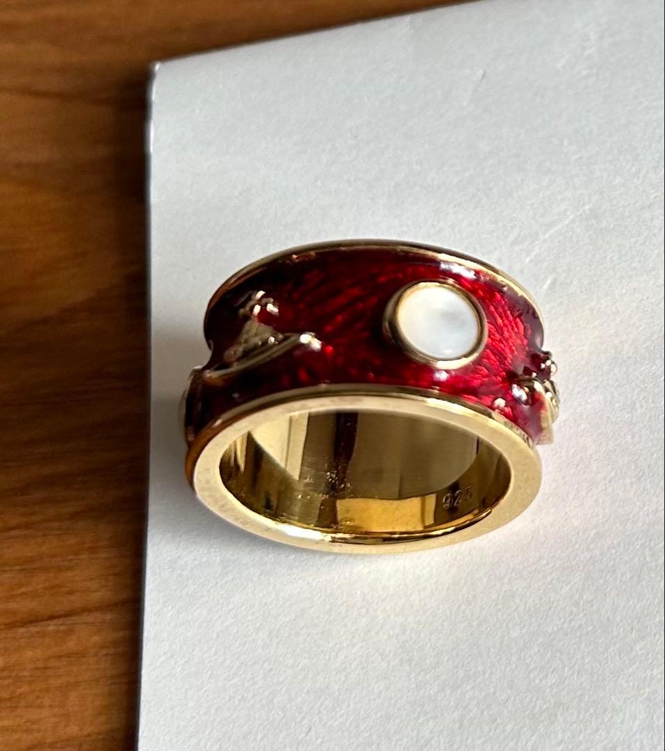 激レア正規品VivienneWestwood キングリング　赤 復刻版Lサイズ ヴィヴィアンウエストウッド 中古 / キングリング M（14号） ゴールド
