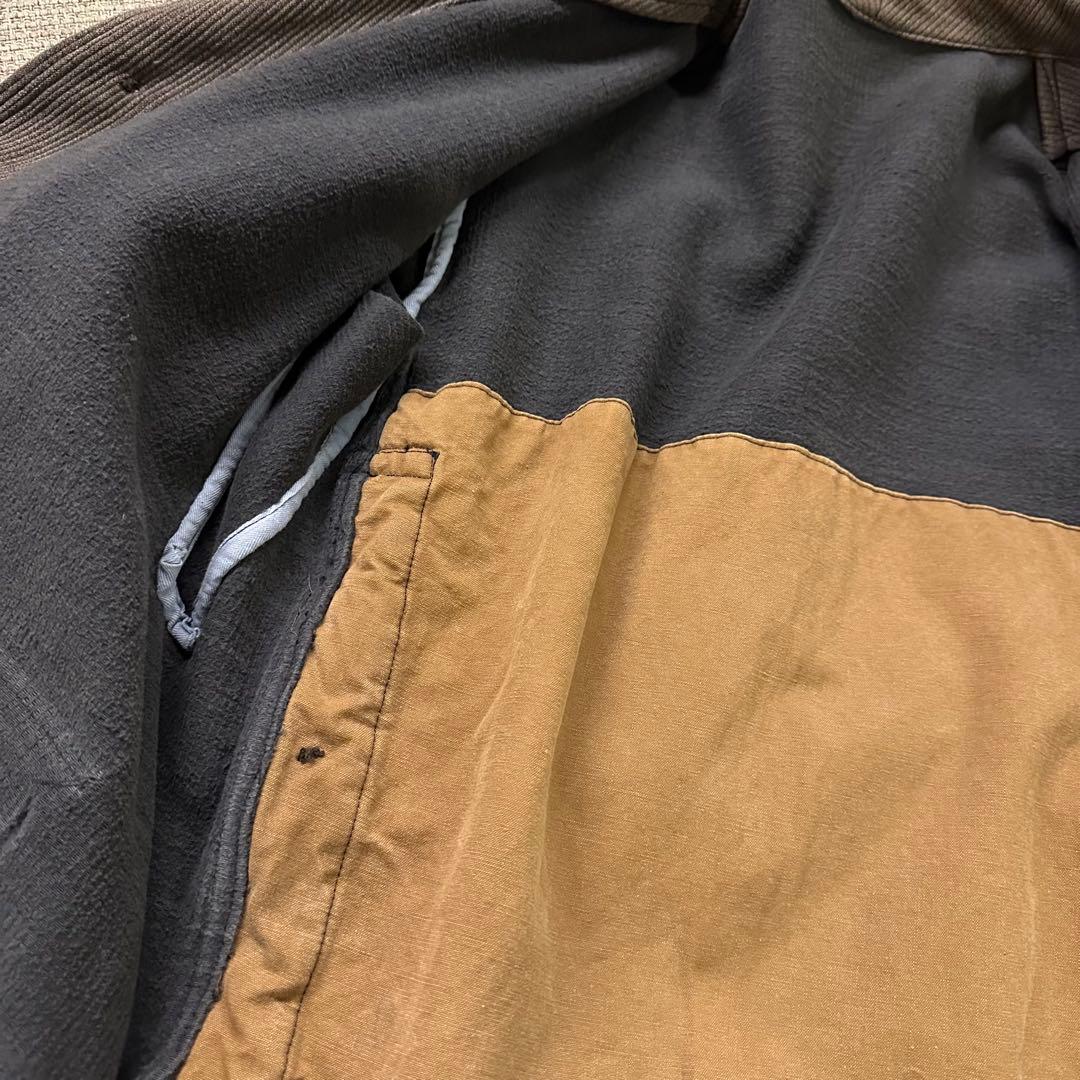 わ*ん様 50s ハンティングジャケット 動物ボタン フレンチヴィンテージ