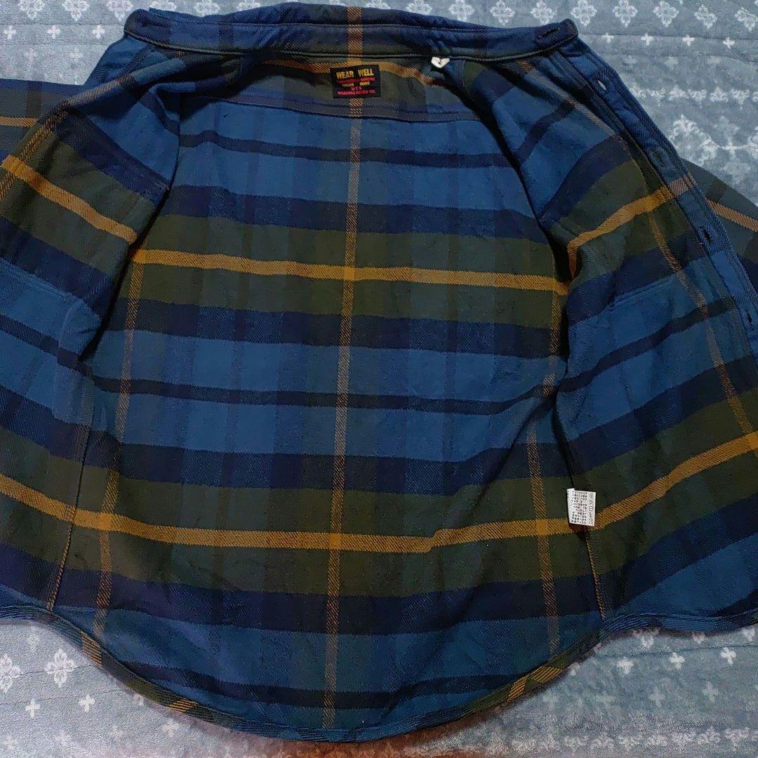 UESウエス 502354 エクストラヘビーネルシャツ 15oz サイズ(L)