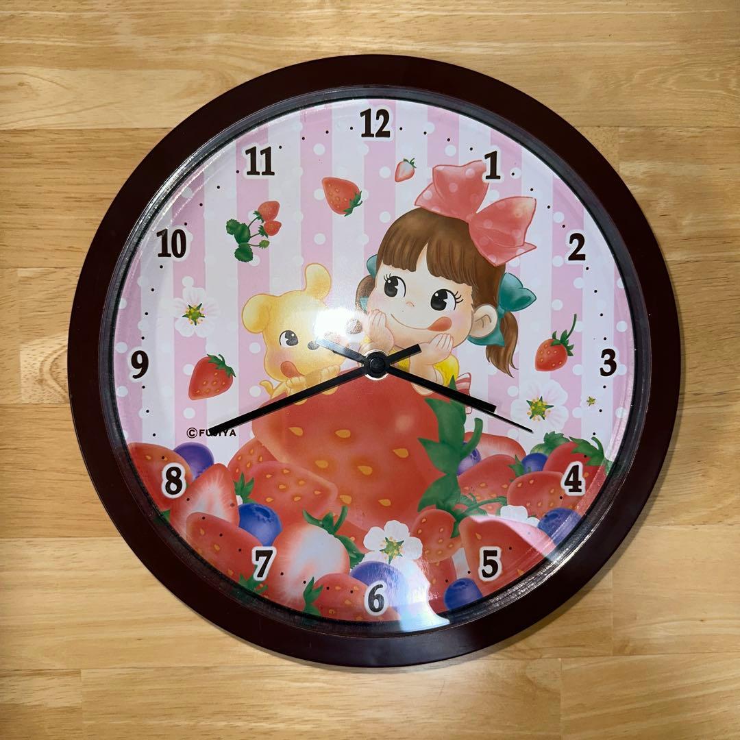 不二家 フジヤ 掛時計 ペコちゃん - メルカリ