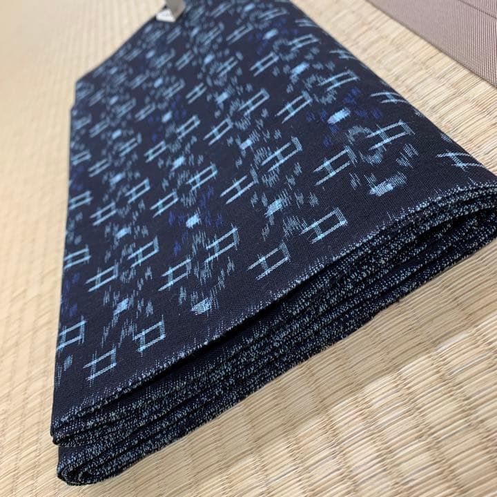 久留米絣反物 藍染 古布 - メルカリ