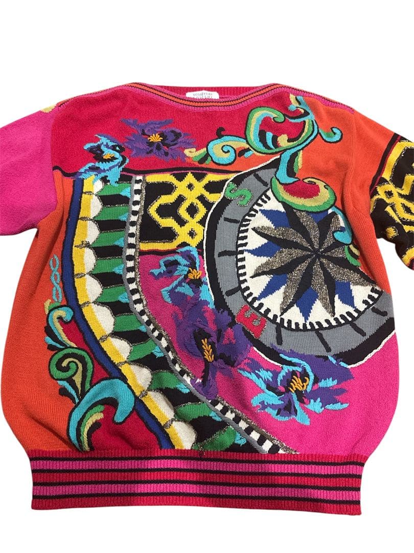 FICCE UOMO YOSHIYUKI KONISHI ハンドニット 3D 柄 希少！YOSHIYUKI