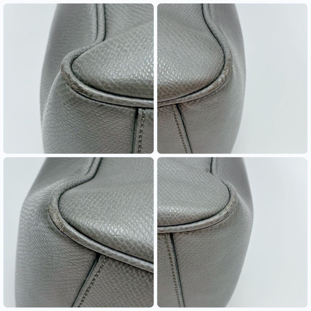 COACH コーチ 2WAY レザー ビジネスバッグ ショルダー グレー - メルカリ