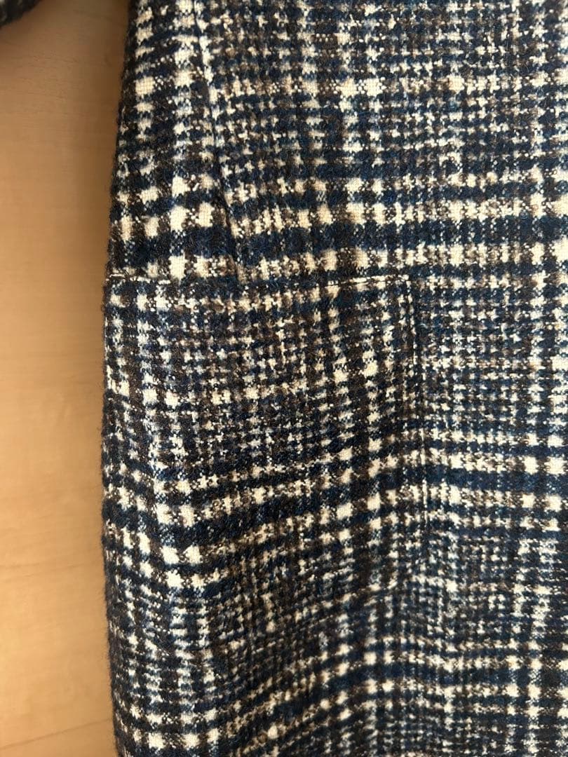 y2様専用】ラルディーニ チェック ウールチェスターコート サイズ44