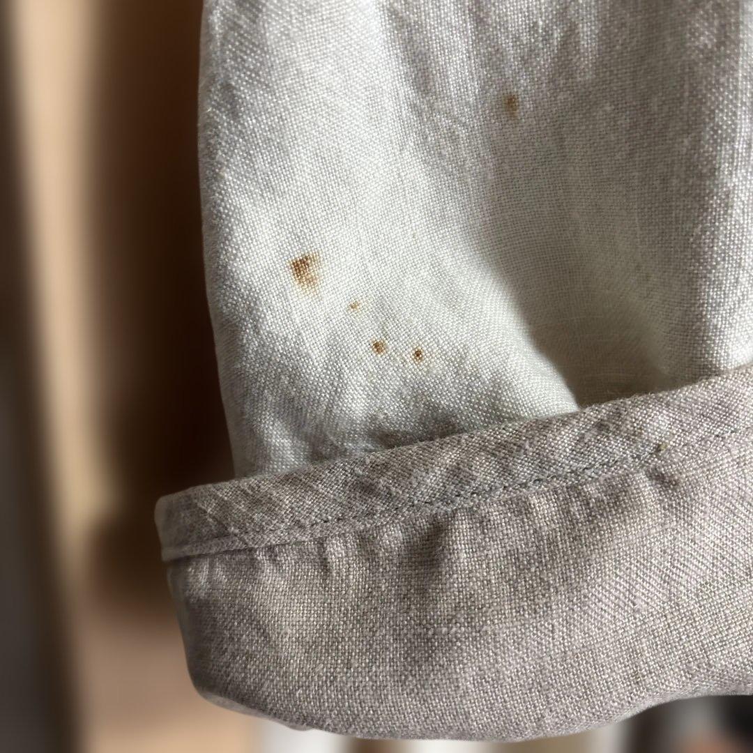 NAO 和田尚美さん麻の大人服　アイボリー✖️ベージュ　ロングコート